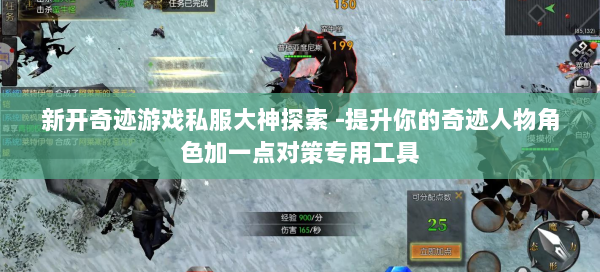 新开奇迹游戏私服大神探索 -提升你的奇迹人物角色加一点对策专用工具  第1张